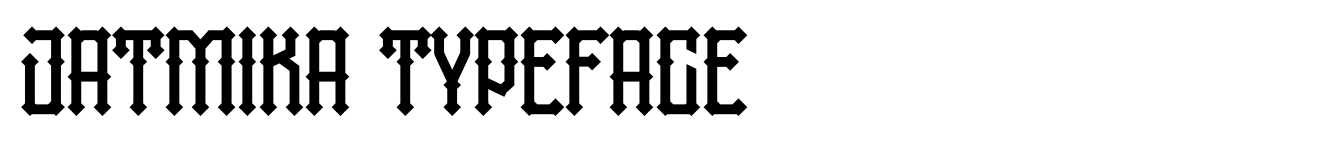 Jatmika Typeface
